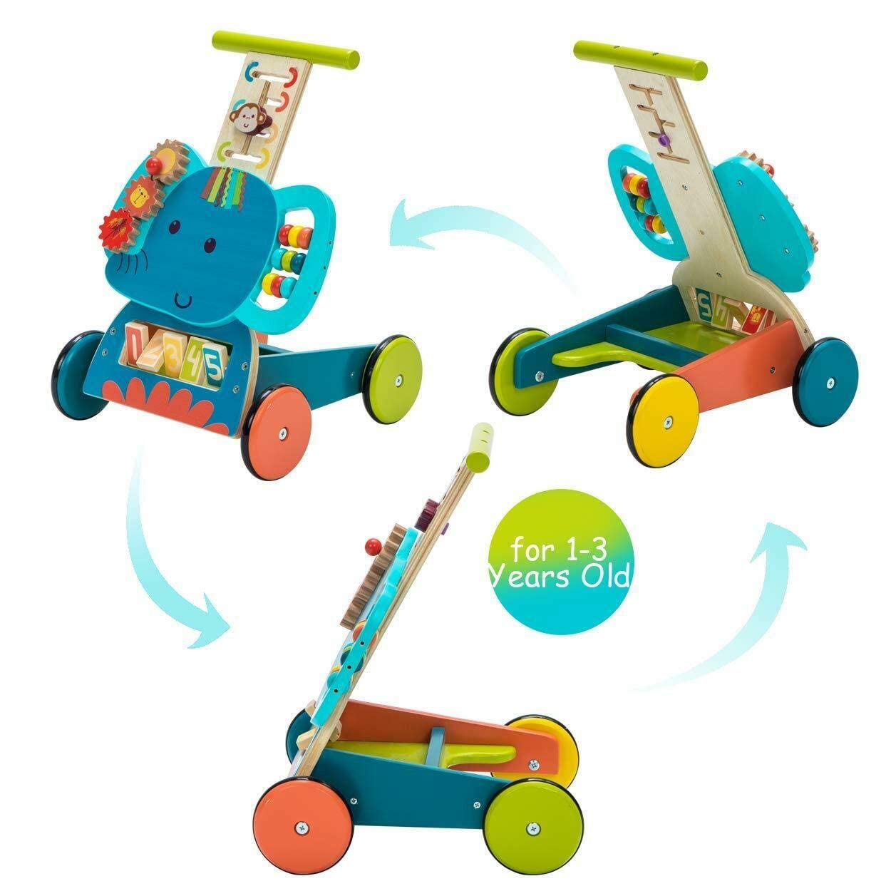 Labebe - Baby Learning Activity Wooden Walker