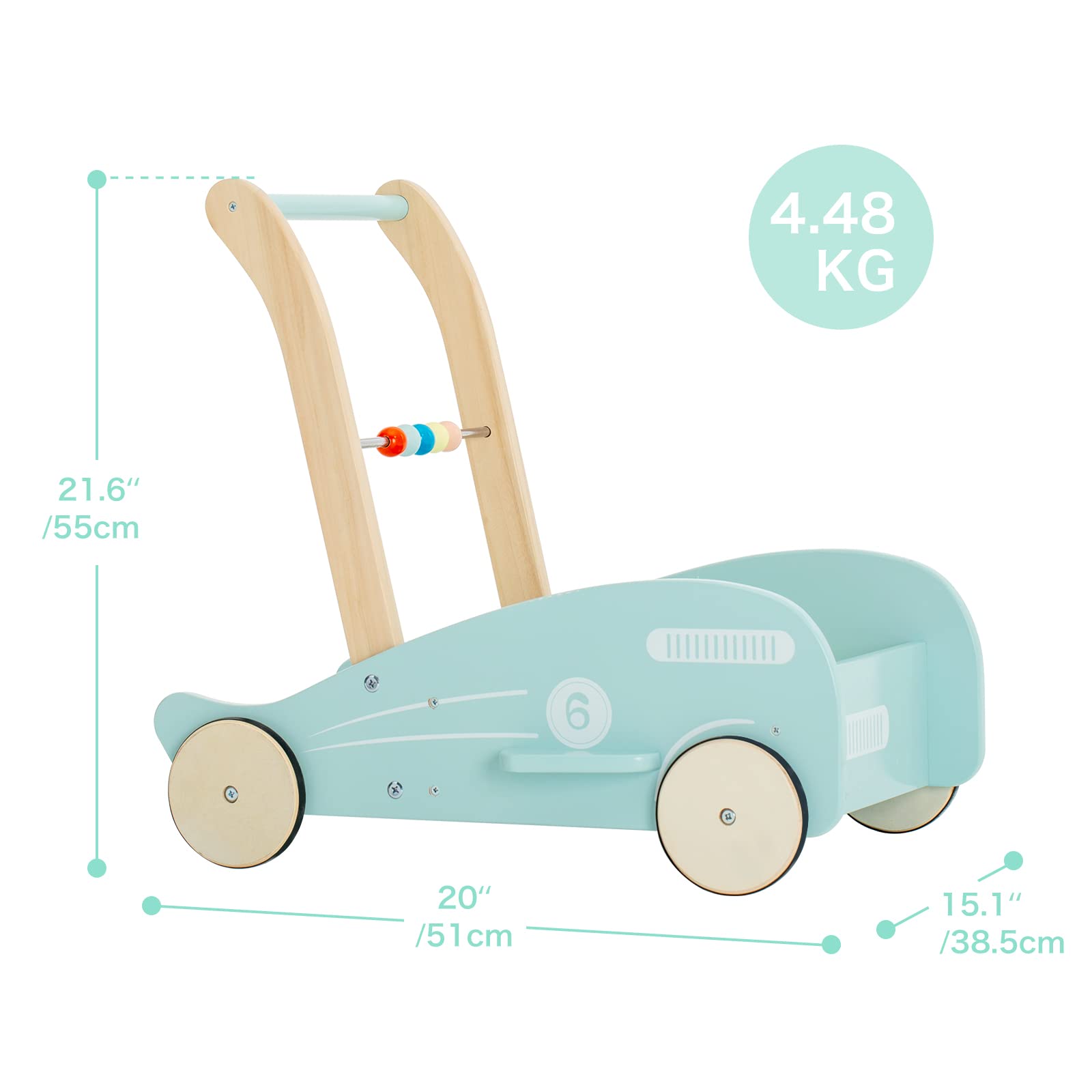 Labebe - Airplane baby  wooden walker