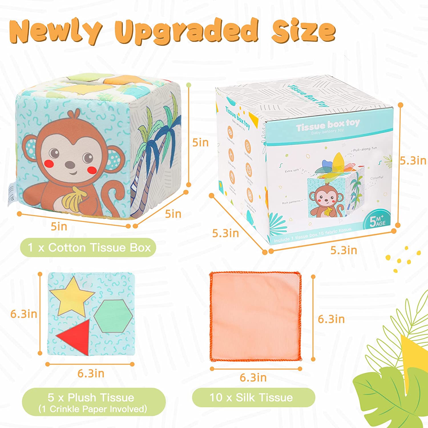 Labebe - baby tissue box toy