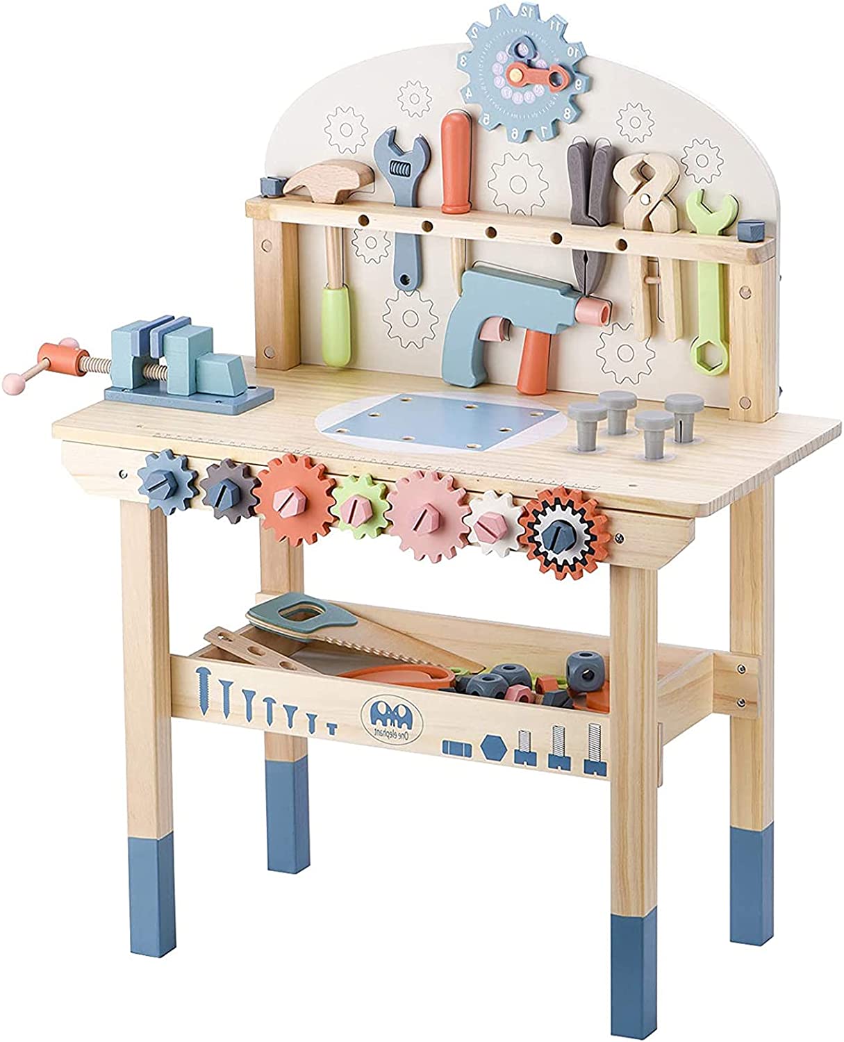Labebe - Wooden Tool Bench for Kids Toy Play
